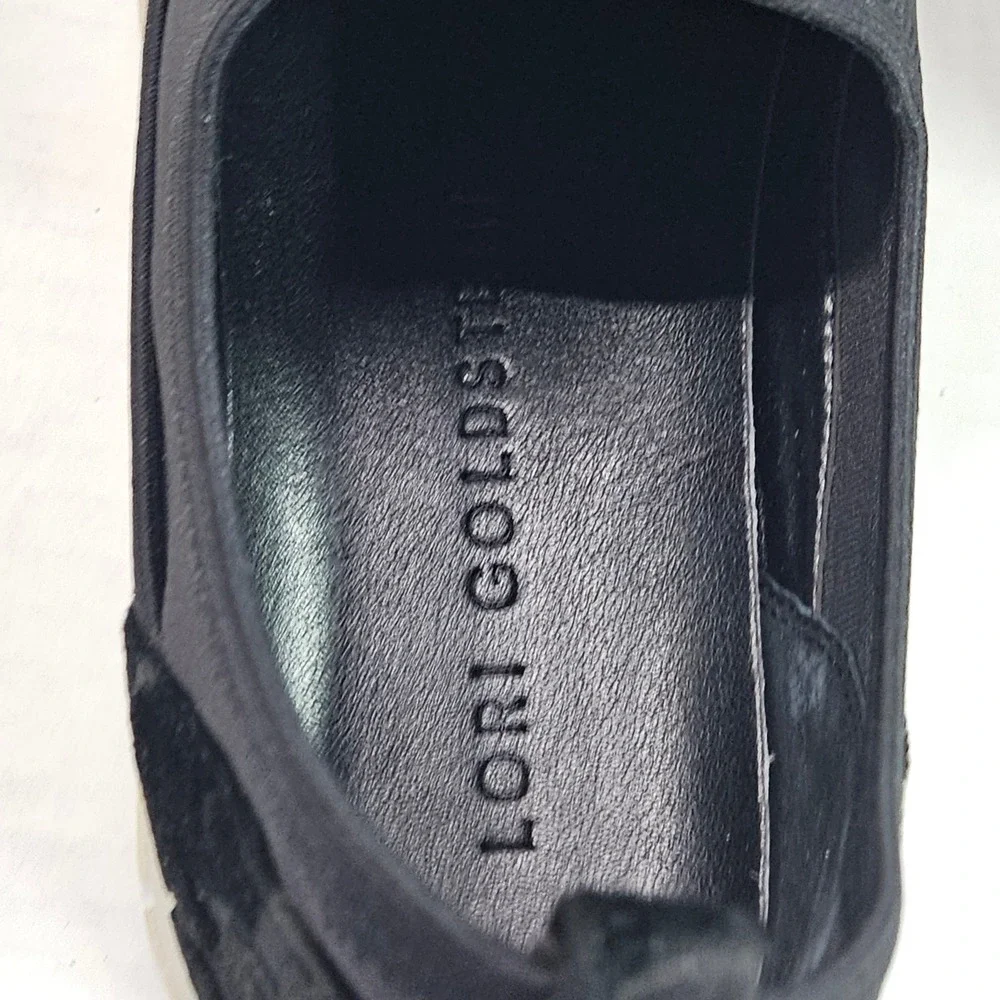 Lori Goldstein LI-POSY Black Mesh‎ Neoprene Slip On Sneakers Womens 6.5M NIB